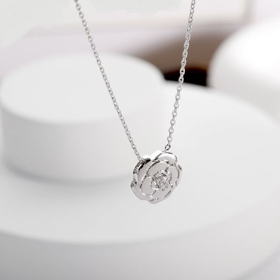 Chanel Camellia Pendant Necklace