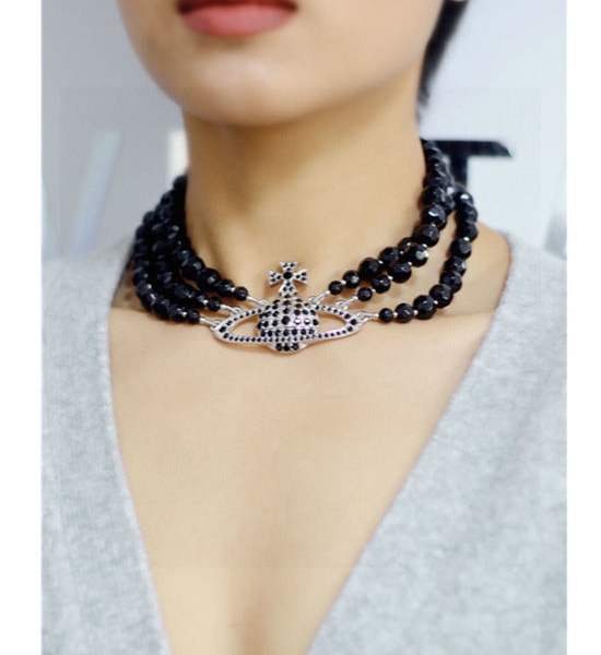 Vivienne Westhood Classic Crystal Pendant Necklace