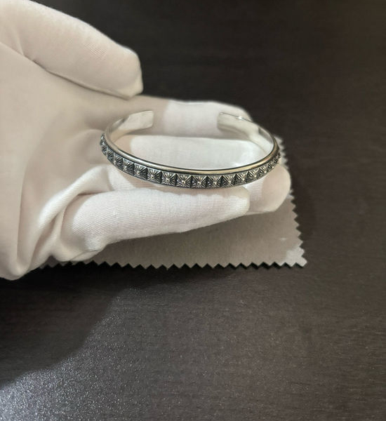 Chrome Hearts Cross Flower Pattern Bangle