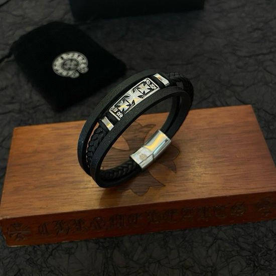 Chrome Hearts Vintage Leather Rope Bracelet