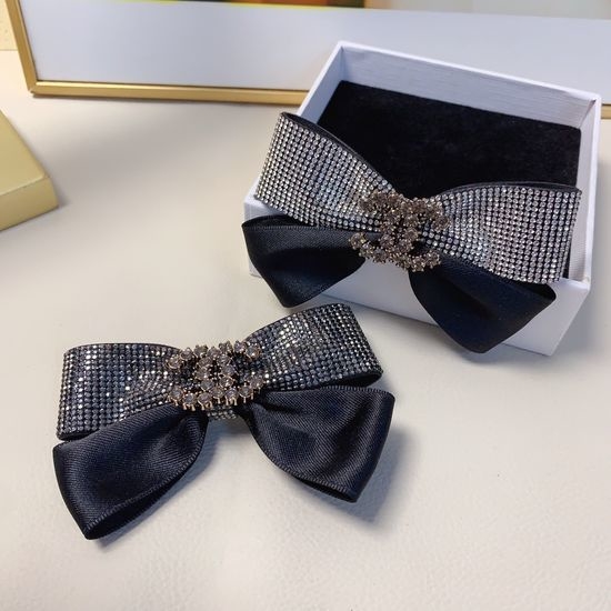 Chanel Full Diamond Bow Hair Clip