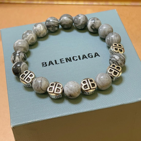 Balenciaga Natural Agate Retro Style Bracelet