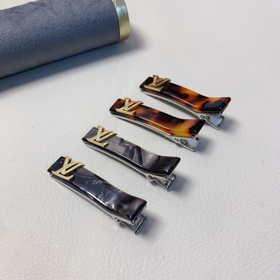Louis Vuitton LV Titanium Steel Side Hair Clips