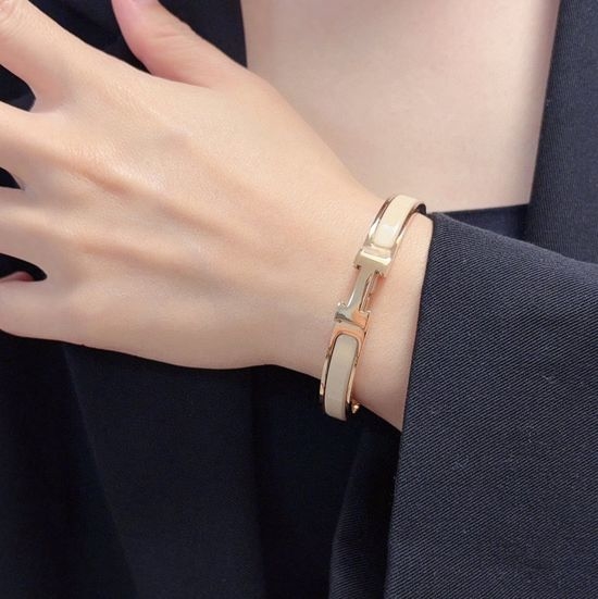 Hermes Enamel Narrow Version Classic Bracelet