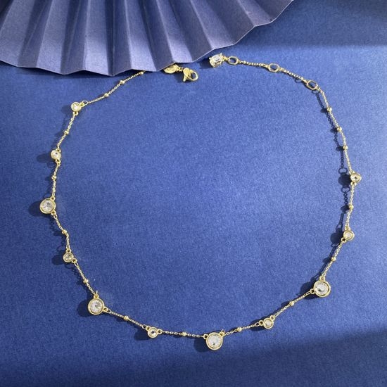 Swarovski Gradual Rhinestone Geometric Necklace