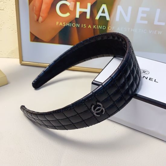 Chanel Quilted Leather Elegant Hair Hoop