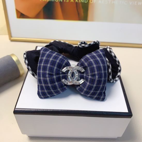 Chanel Padded Bow Hair Scrunchie Soft Comfortable Accessory