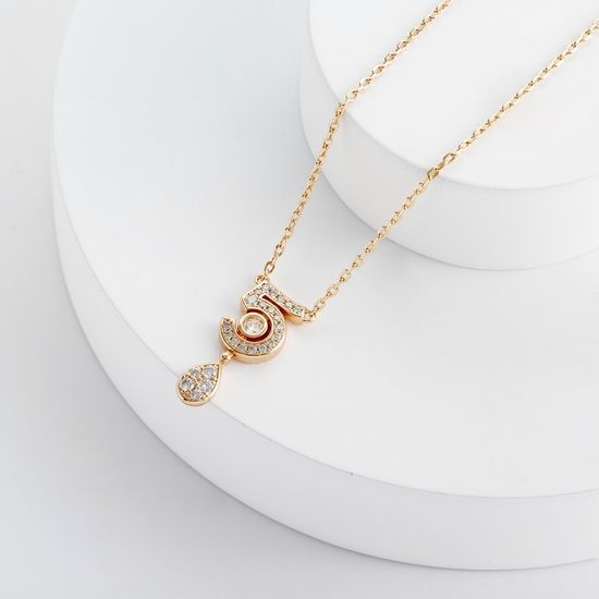 Chanel Number 5 Full Diamond Necklace