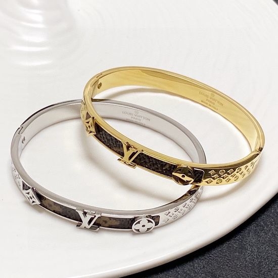 Louis Vuitton LV Retro Unique Exquisite Slim Bangle Bracelet