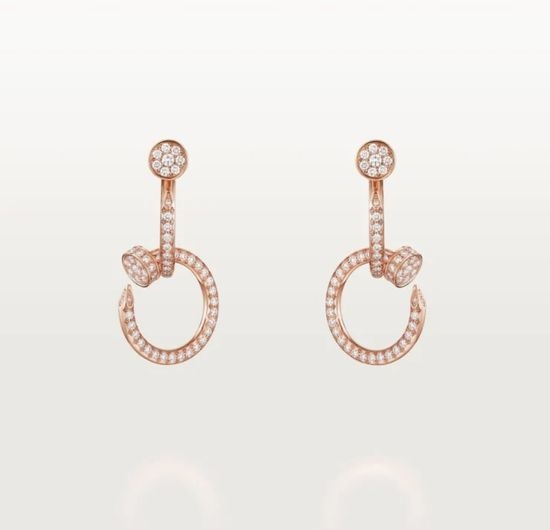 Cartier Nail Shape Stud Earrings