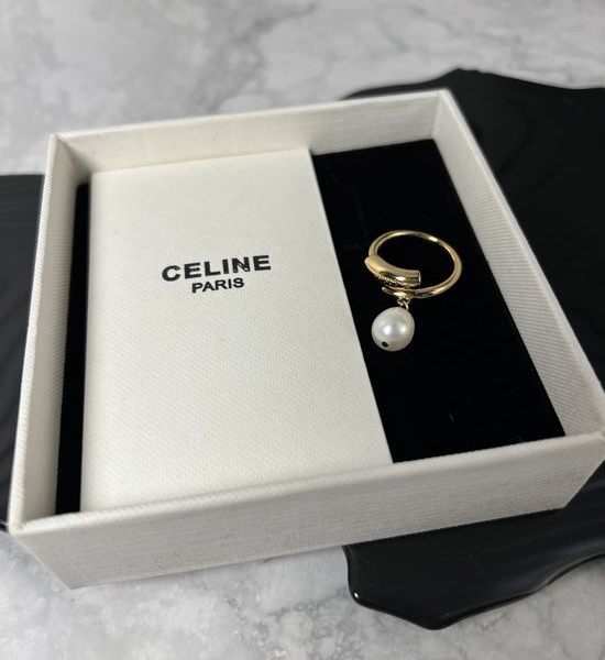 Celine Pearl Decorated Adjustable Ring