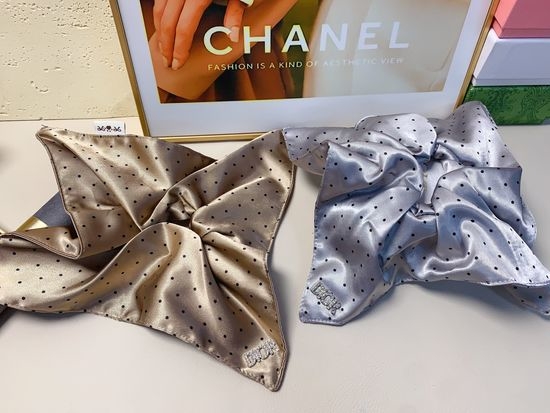 Christian Dior CD Polka Dot Large Hair Scrunchie