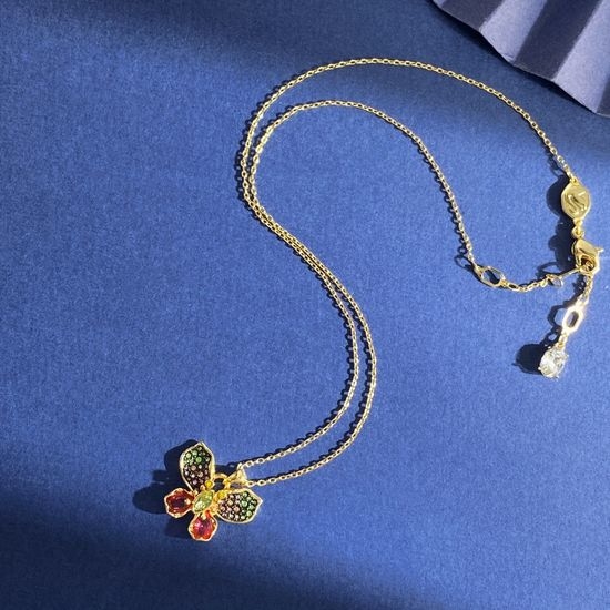 Swarovski Colorful Butterfly Pendant Necklace