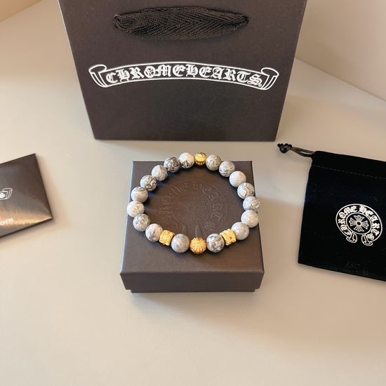 Chrome Hearts Classic Vintage Cross Bead Bracelet
