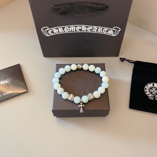 Chrome Hearts Classic Cross Beaded Bracelet