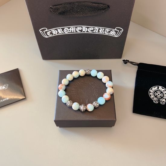 Chrome Hearts Classic Vintage Cross Bead Bracelet