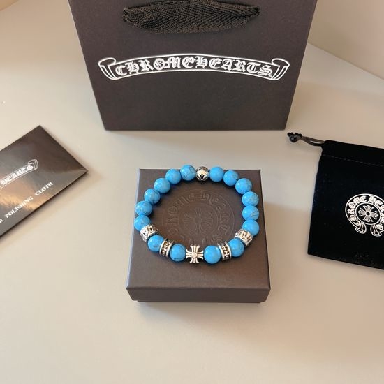Chrome Hearts Classic Vintage Cross Bead Bracelet