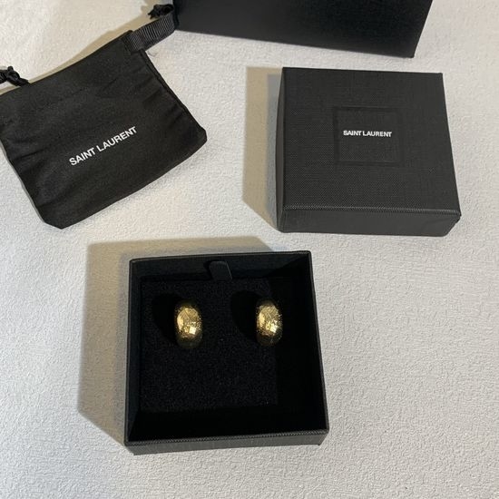 Yves Saint Laurent YSL Stud Earrings Luxury Style Exquisite Craft Jewelry