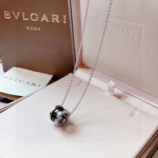 Bvlgari Black Ceramic Pendant Necklace