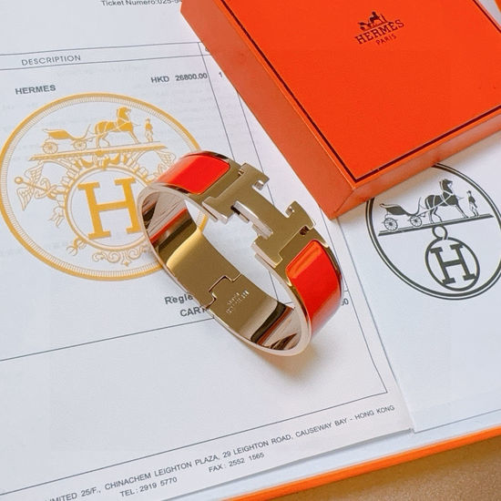 Hermes Enamel Craft Wide Bangle