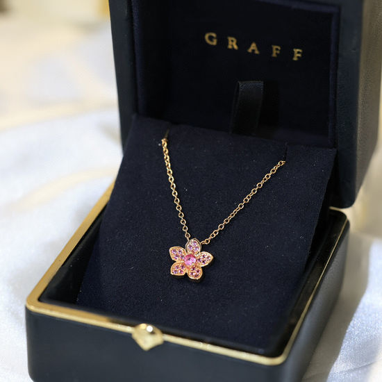 Graff Flower Pendant Adjustable Necklace