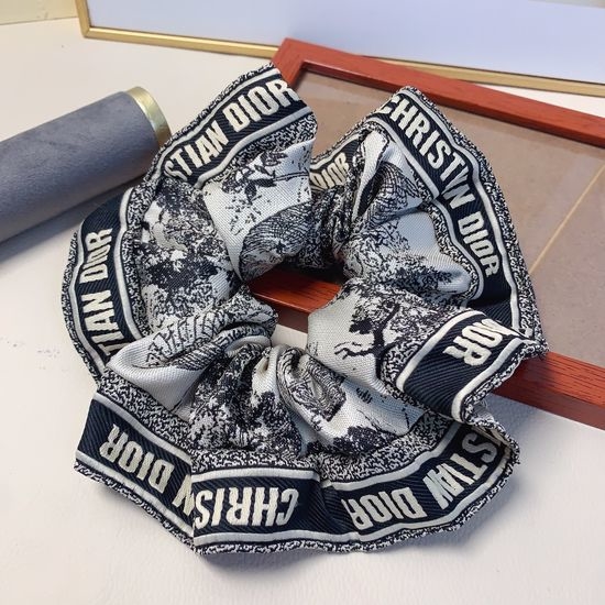 Christian Dior CD Minimalist Style Hair Scrunchie Daily Use
