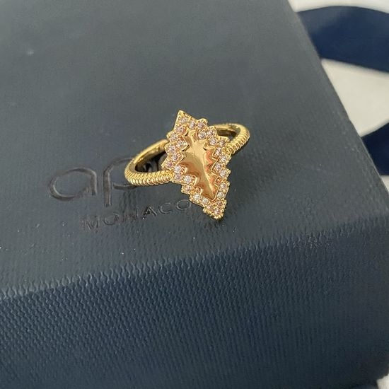 Apm monaco Cubic Zirconia Silver Star Ring
