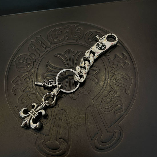 Chrome Hearts Retro Cross Keychain with Handcrafted Detail