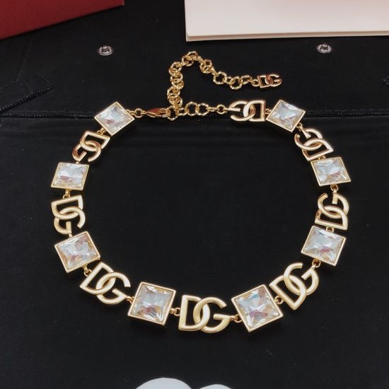 Dolce & Gabbana Square Diamond Pendant Necklace