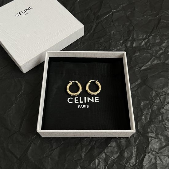 Celine Minimalist Style Stud Earrings Fashion Accessory