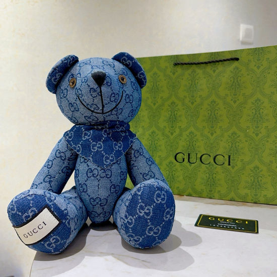 Gucci Movable Joint Stuffed Bear Figurine