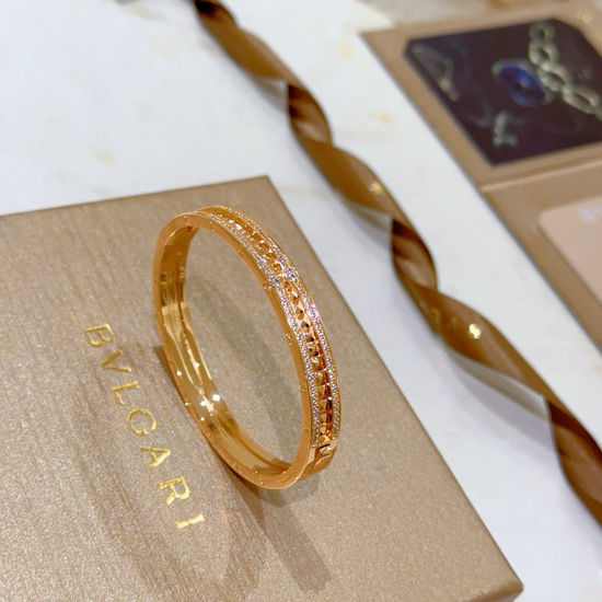 Bvlgari Polished Snake Shape Cuff Bangle
