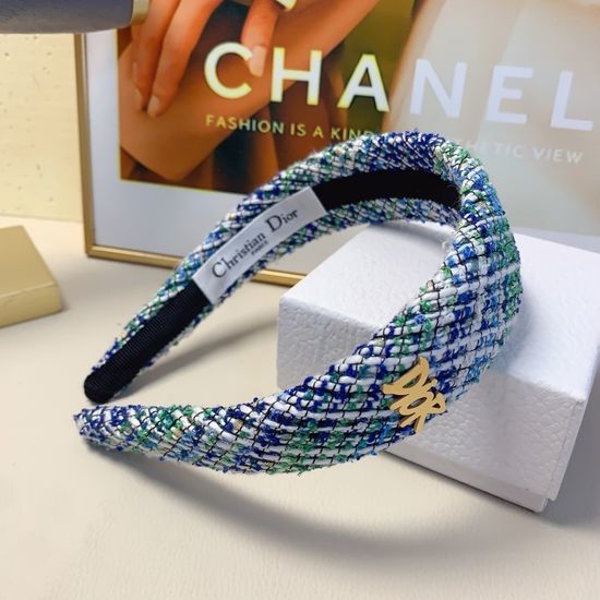 Christian Dior CD Elegant Tweed Headband Casual Accessory