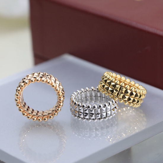 Cartier Movable Rivet Decorated Ring