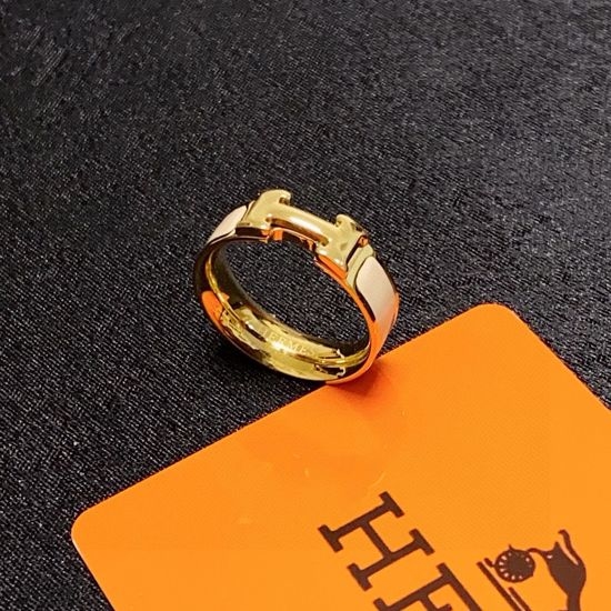 Hermes Minimalist 18K Gold Plated Ring