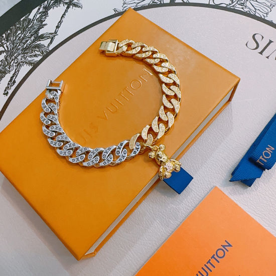 Louis Vuitton LV Vintage Cuban Chain Bracelet