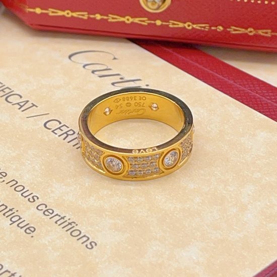 Cartier Gold Diamond Starry Sky Ring