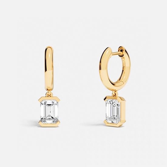 Apm monaco Classic Shining Square Hoop Earrings in Gold