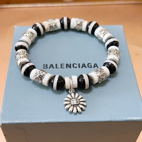 Balenciaga White Turquoise Classic Fashion Bracelet