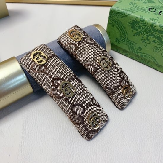 Gucci Monogram Bangs Clip Pair Premium Accessory