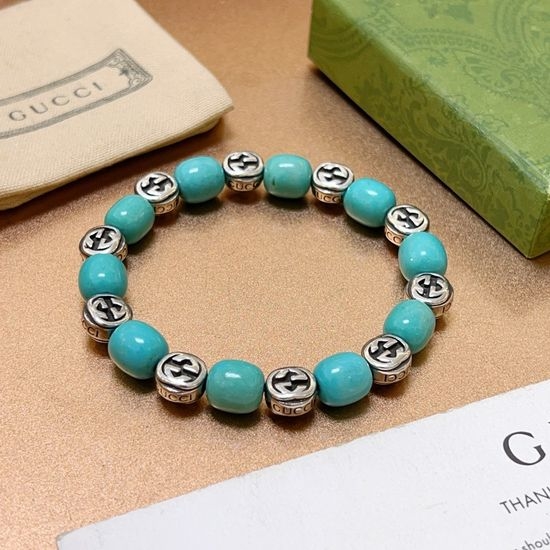 Gucci Vintage Turquoise Decor Adjustable Bracelet