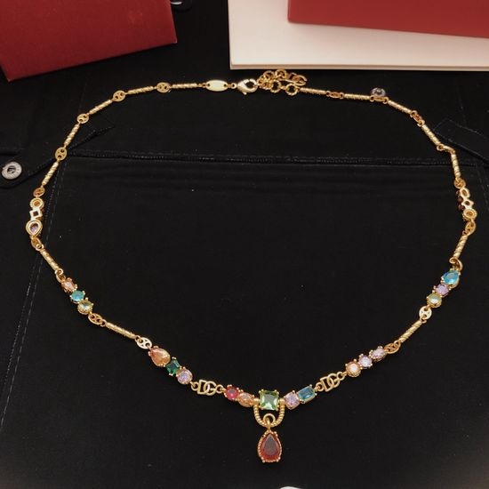 Dolce & Gabbana Colored Diamond Fashion Necklace