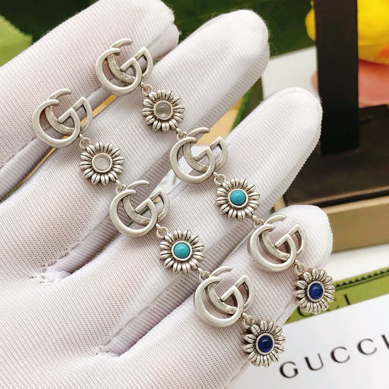 Gucci Flower Tassel Stylish Stud Earrings