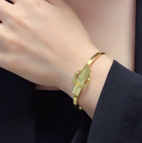 Cartier Narrow Engraved Bangle Premium Finish