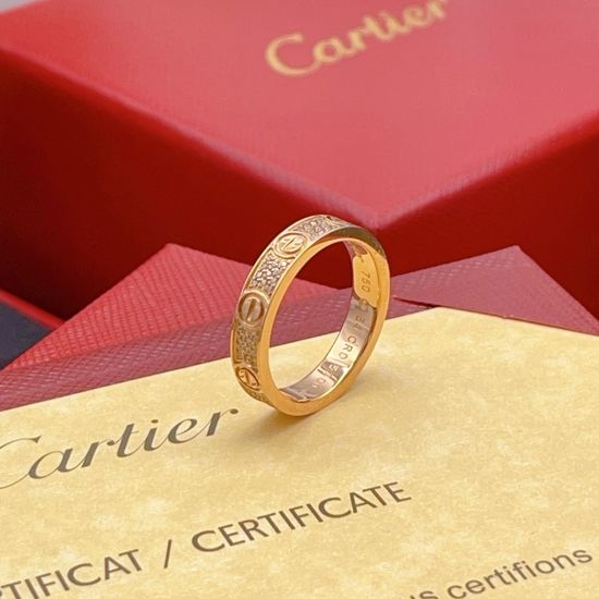 Cartier Rose Gold Diamond Ring