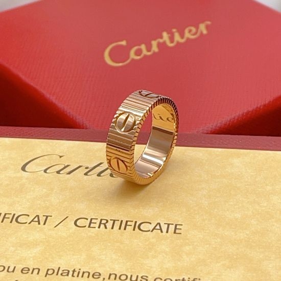 Cartier Rose Gold Twisted Band Ring