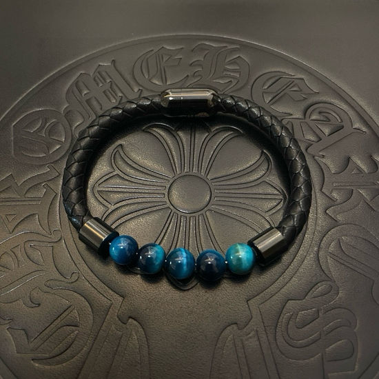 Chrome Hearts Vintage Pattern Inlaid Bracelet
