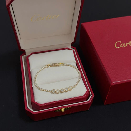 Cartier Diamond Inlaid Elegant Bracelet