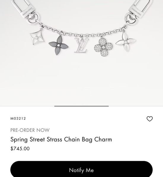 Louis Vuitton LV Nautical Style Floral Bag Chain