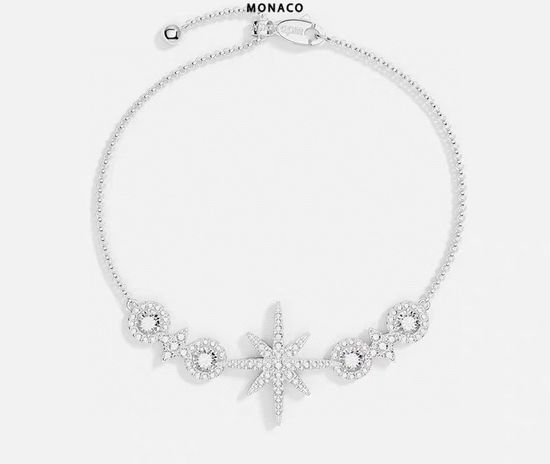 Apm monaco Pave Star Circle Adjustable Bracelet